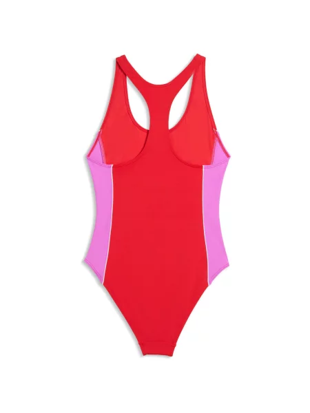 Kostium kąpielowy Puma Swim T7 Swimsuit 1p czerwony