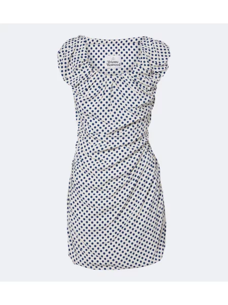 Rochie Vivienne Westwood drapată cu chihlimbar albastru