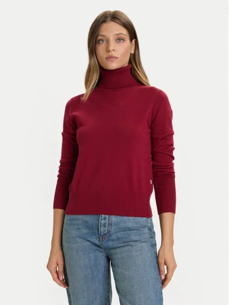 Пуловер Guess Jeans с поло черно