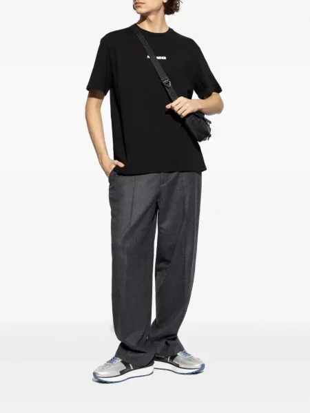 Tricou Jil Sander cu imagine negru
