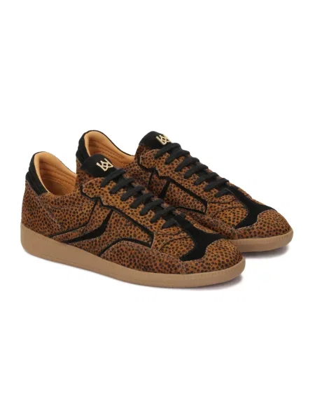 Sneakersy Kazar zamszowe brązowe