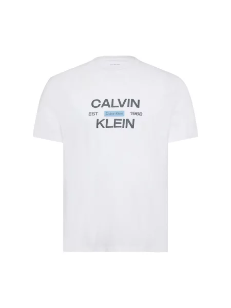 Tricou Calvin Klein Jeans alb