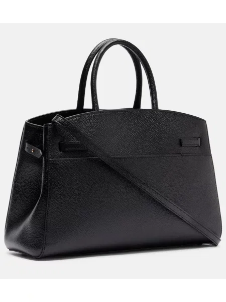 Geantă shopper Demellier din piele negru