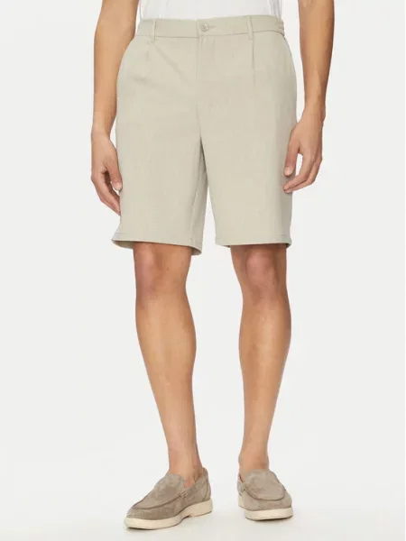 Szorty o kroju slim fit z z tyłu model ‘LOU’ Only & Sons beżowe