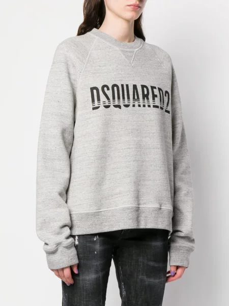 Суитчър Dsquared2 с принт сиво