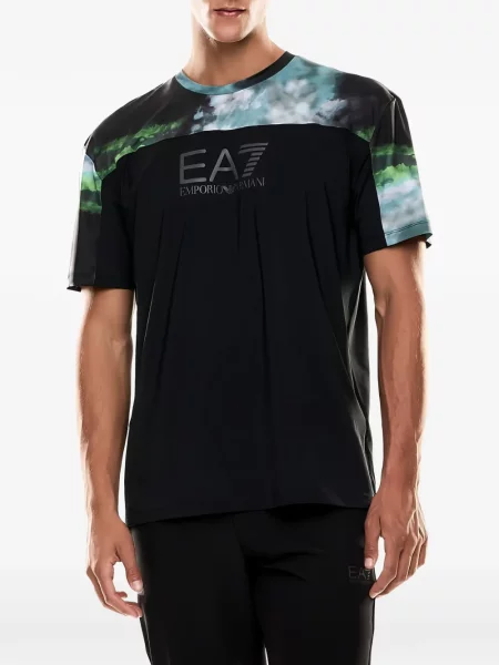 Tricou Ea7 Emporio Armani cu imagine negru