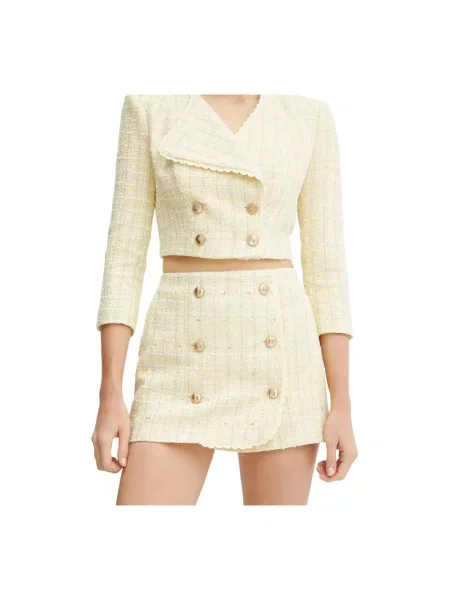 Elisabetta Franchi Spódnica mini żółty