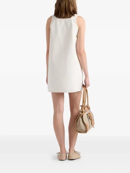 Rochie din denim Prada alb