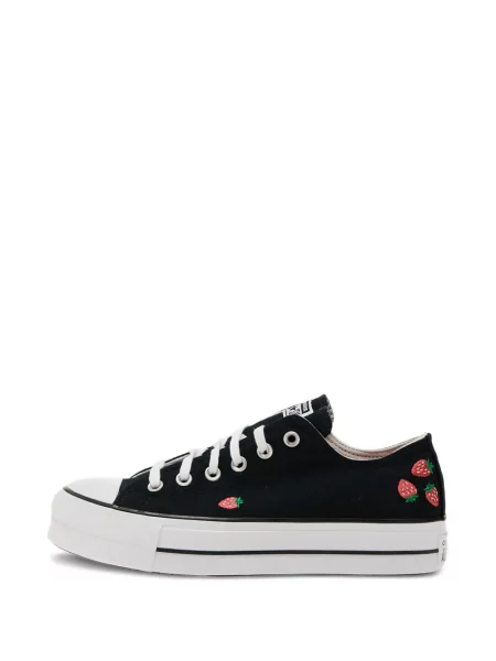 Kožené běžecké běžecké boty Converse Chuck 70 na platformě růžové