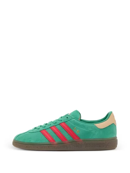 Pantaloni Adidas din piele de căprioară verde