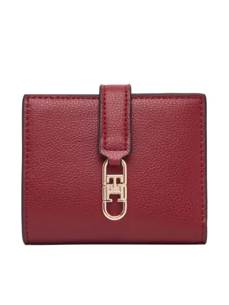 Tommy Hilfiger Portfel Th Libre Bifold czerwony