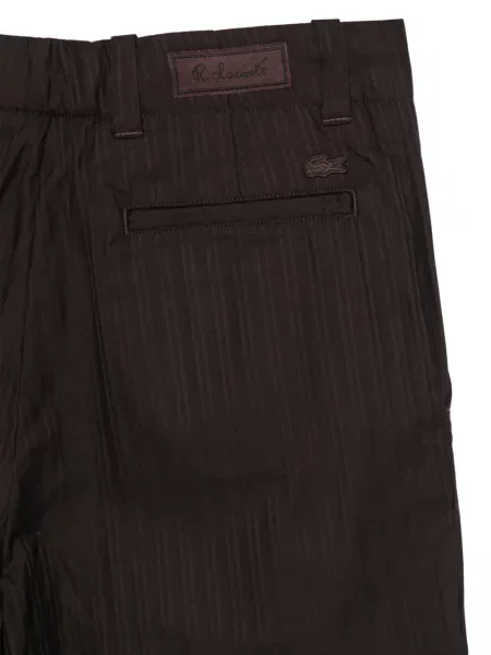 Pantaloni Lacoste cu autograf maro