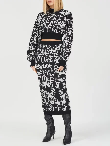 Спідниця Versace Jeans Couture чорна