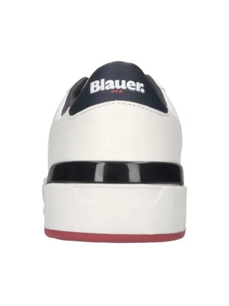 Sneakersy Blauer skórzane białe