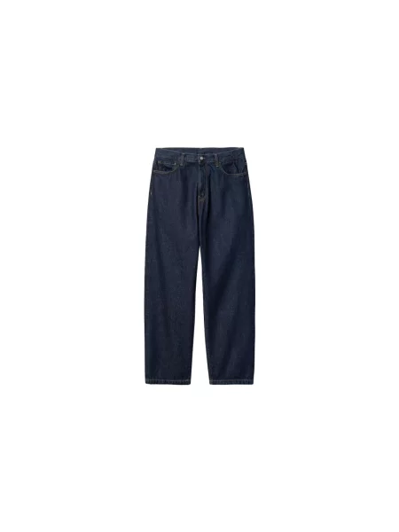 Szerokie jeansy Carhartt Wip niebieskie