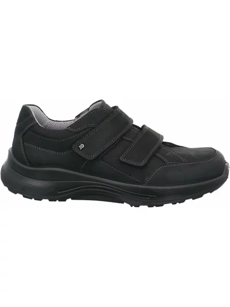 Sneakersy Jomos na rzep skórzane czarne