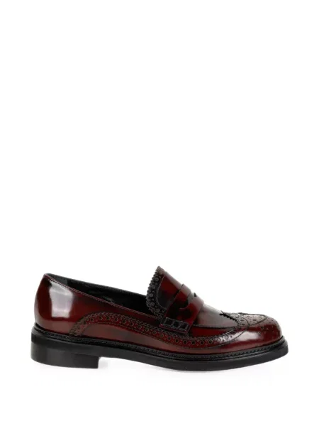 Pantofi loafer Napoleoni din piele roșu