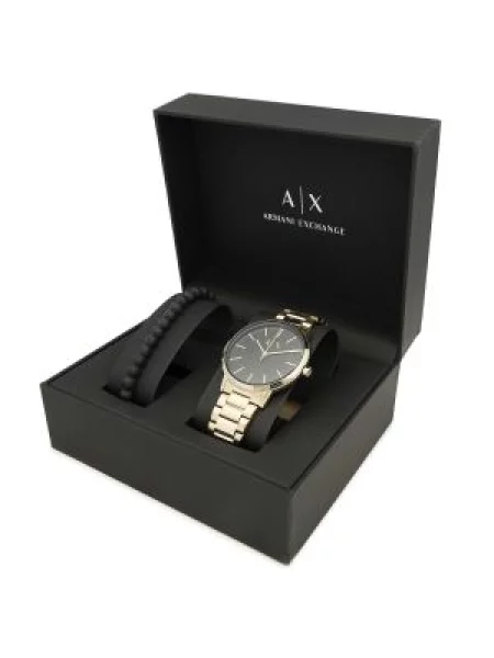 Armani Exchange Hodinky Cayde Gift Set Zlatá