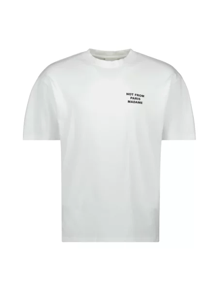 Drôle de Monsieur t-shirt Le T-Shirt Slogan z nadrukiem biały