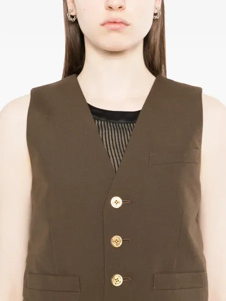 Kamizelka Sacai brązowa