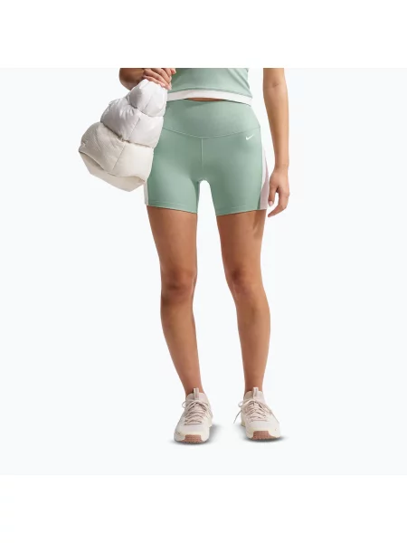 Шорти Nike One High Waisted Biker 5" steam/white/white білі