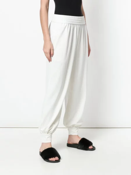 Pantaloni Marc Jacobs conici alb