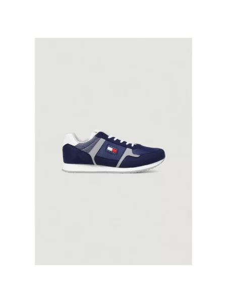 Tommy Jeans Tenisice Tjm Runner Casual Tamnoplava plava