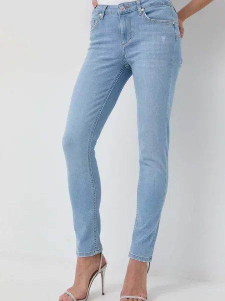 Liu Jo jeansy medium waist niebieskie