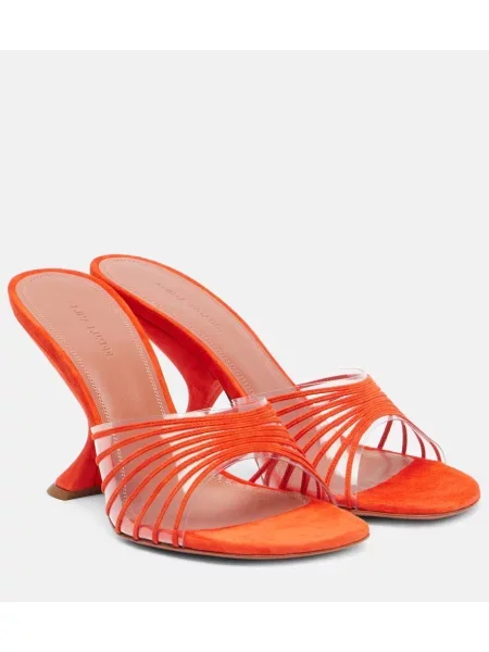 Mules Amina Muaddi oranžna