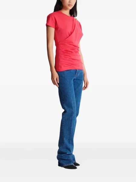 Tricou Balmain drapate roz
