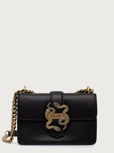 Geantă Just Cavalli Iconic Snakes negru