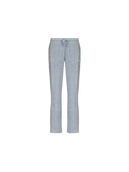Tek hlače Juicy Couture iz pliša na zvonec siva