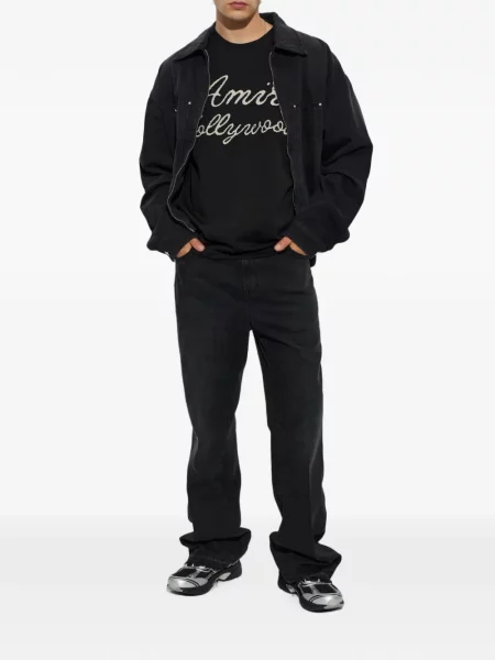 Tricou Amiri cu autograf negru