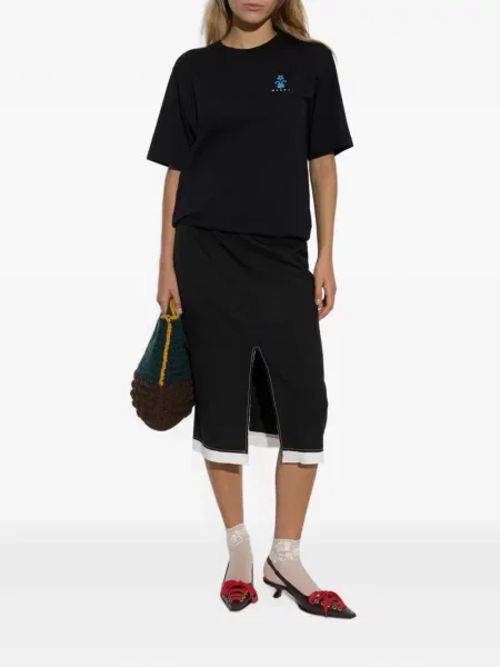 Tricou Marni cu imagine negru