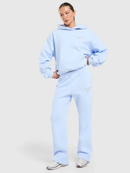 Nike Bluza Z Kapturem Studio Flc Os Gls niebieska