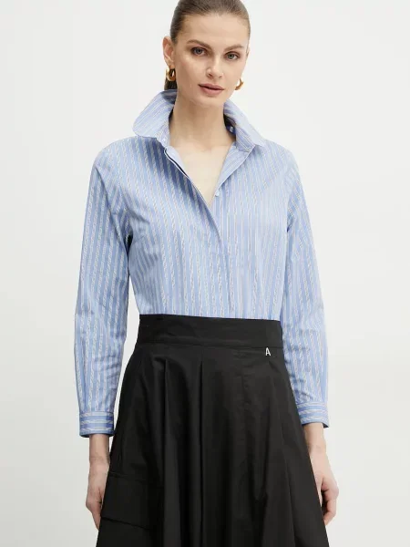 Patou camasa din femei cu guler clasic relaxed albastru