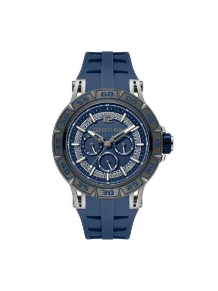 CERRUTI Analogové hodinky Function watch Velletri Declinatin' modrá
