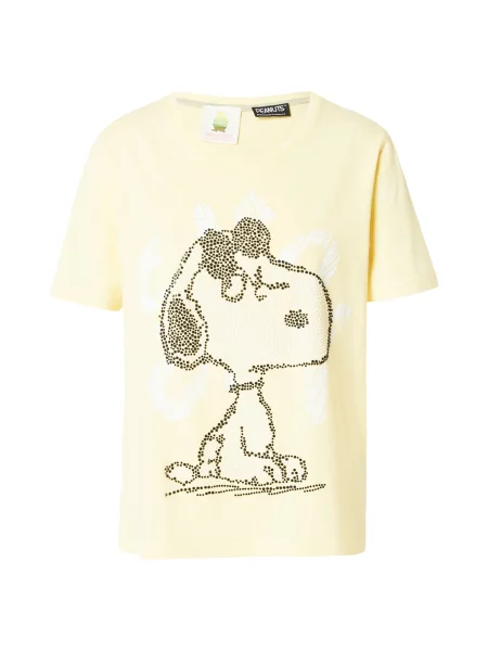 PRINCESS GOES HOLLYWOOD Tricou Snoopy So What galben deschis / negru alb