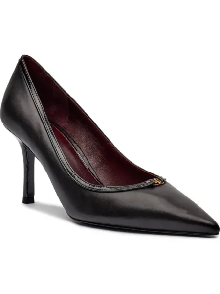 Pantofi Tory Burch din piele cu cataramă negru