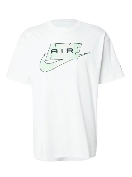 Nike Sportswear Tricou AIR verde măr / negru alb
