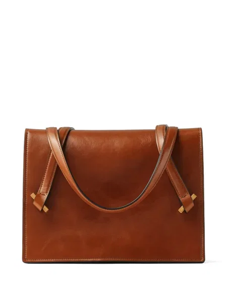 Geanta de piele Versace din piele maro