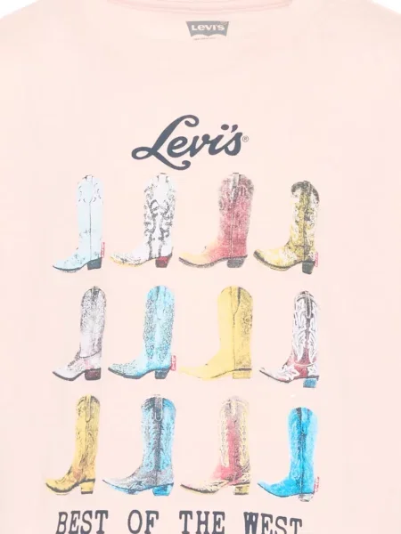 Koszulka dziecięca Levi's różowa