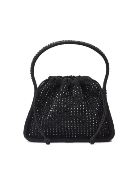 Torebka Alexander Wang z cekinami pleciona czarna