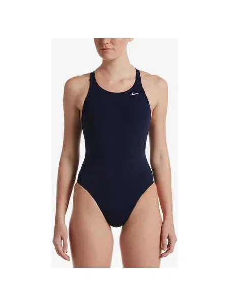 Granatowy strój kąpielowy Nike Swim Hydrastrong Solids 20 niebieski