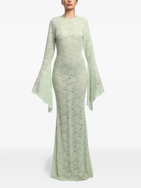 Sukienka Miau By Clara Rotescu koronkowa zielona