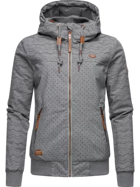 Ragwear Geacă de iarnă Nuggie gri amestecat negru