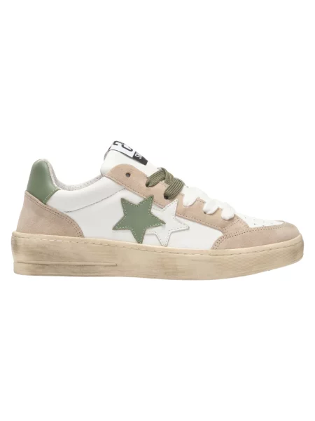 Sneakersy 2star skórzane beżowe