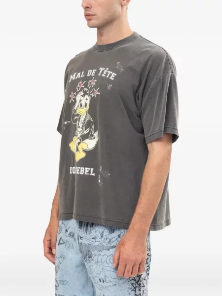 Tricou Domrebel cu imagine gri