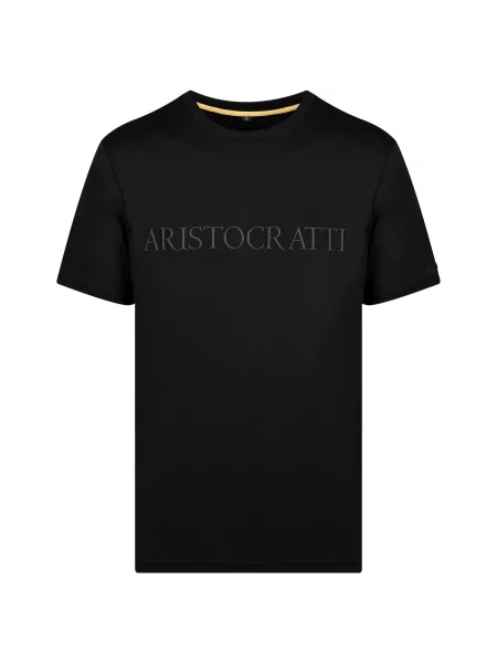 ARISTOCRATTI Tricou SIGNATURE – Premium T-Shirt Made from Signature Cotton' negru