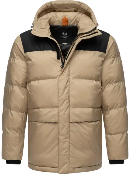 Ragwear Átmeneti dzseki Mikkesh taupe fekete